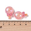 Glitter Plated Resin Cabochons RESI-H163-08A-3
