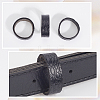 4 Sets Cowhide Belt Loop Keepers & Iron Findings FIND-GF0007-61B-02-6