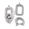 Brass Fold Over Clasps KK-G497-29P-1