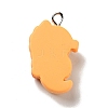 Opaque Resin Pendants RESI-G043-E03-3