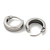 316 Surgical Stainless Steel Hoop Earrings EJEW-D096-23J-AS-2