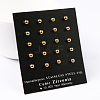 304 Stainless Steel Ball Stud Earrings EJEW-5558-4mm-G-2