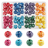 Printed Natural Wooden Beads WOOD-FH0001-54-1