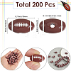 200Pcs Craft Style Acrylic Beads MACR-SP0001-90-2