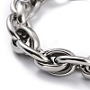 Tarnish Resistant 304 Stainless Steel Rope Chain Bracelets BJEW-I293-10P-2