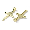 Rack Plating Brass Cubic Zirconia Pendants KK-M272-06G-2