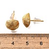 Brass Square Stud Earrings EJEW-Z083-04G-5