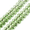Baking Paint Transparent Glass Beads Strands GL-N005-02A-D06-1
