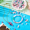 200Pcs 10 Colors Crackle Glass Beads Strands GLAA-TA0003-31B-8