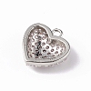 Rack Plating Brass Micro Pave Cubic Zirconia Charms KK-C019-03P-4