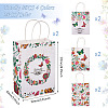 8Pcs 4 Styles Rectangle with Butterfly Pattern Paper Gift Bags CARB-TA0001-09-3