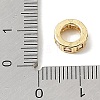Brass Pave Cubic Zirconia European Beads CU-CBA389D-02G-4
