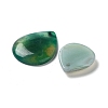 Dyed & Heated Natural Green Agate Pendants G-G065-03E-2