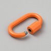 Baking Paint Alloy Screw Locking Carabiners LS-FIND-WH0366-078D-2