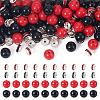 100Pcs 2 Colors Opaque Acrylic Beads MACR-TA0002-52-1