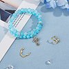 4Pcs 2 Colors Brass Micro Pave Clear Cubic Zirconia Peanut Twister Clasps KK-HS0001-22-6