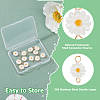 12Pcs Natural Freshwater Shell Flower Connector Charms PALLOY-HS00006-4