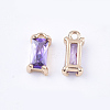 Transparent Glass Charms GLAA-T007-13C-2