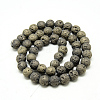 Electroplate Natural Lava Rock Beads Strands G-T058-03H-2