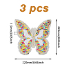 Butterfly Polyester Embroidery Ornaments Accessories DIY-WH0502-88-2
