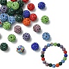 30Pcs Pave Disco Ball Beads RB-YW0001-14F-2