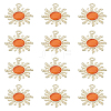 12Pcs Golden Alloy Pendants FIND-LP0002-23-1
