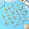 Shell Hair Accessories Chain Clips for Woman Girls OHAR-AB00005-5