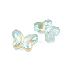 AB Color Plated Transparent Glass Beads GLAA-Z020-01D-2