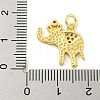 Brass Micro Pave Clear Cubic Zirconia Pendants KK-R159-18G-04-3