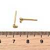 304 Stainless Steel Ball Post Stud Earring Findings STAS-Z035-01G01-F-3