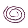 Natural Garnet Beads Strands LS-G-F619-17A-3mm-2