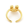 Brass Letter Open Cuff Rings for Women RJEW-G313-01U-G-3