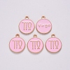 Alloy Enamel Pendants ENAM-S124-01B-09B-2