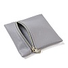 Imitation Leather Jewelry Storage Zipper Bags ABAG-G016-01B-04-3