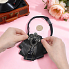 1Pc Detachable Polyester & Zinc Alloy & Glass Bowties Shoulder AJEW-HY0003-56-3