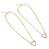 2Pcs Brass Necklaces NJEW-TAC0045-2