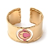 304 Stainless Steel Enamel Cuff Bangles for Women BJEW-B166-02G-4