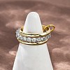 Brass Micro Pave Cubic Zirconia Finger Rings RJEW-D325-01PG-03-1