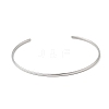 304 Stainless Steel Cuff Bangles BJEW-D388-01A-P-4