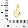 Brass Micro Pave Cubic Zirconia Pendants KK-S510-12G-3