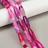 Natural Striped Agate/Banded Agate Beads Strands G-S280-10C-1