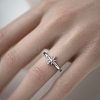 S925 Silver Zircon Star Jewelry Set Earrings Necklace Ring Elegant Fashion Accessories RI1010-8-3