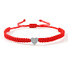 Adjustable 304 Stainless Steel Bead Braided Bead Bracelets for Women RP8696-1-1