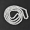 Frosted Crackle Glass Beads Strands GLAA-U001-8mm-M07-3