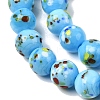 Handmade Lampwork Beads Strands LAMP-H071-01B-08-3