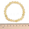 Natural Citrine Beaded Stretch Bracelets BJEW-I253-8mm-21-6