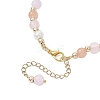 3Pcs 3 Colors Glass Round Beaded Bracelet Set BJEW-JB12072-5