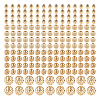 240Pcs 4 Style Long-Lasting Plated Brass Beads KK-AR0002-32-1