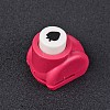 Random Single Color or Random Mixed Color Mini Plastic Craft Paper Punch Sets for Scrapbooking & Paper Crafts LS-AJEW-L051-16-1
