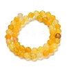 Natural Yellow Agate(Dyed & Heated) Beads Strands G-G203-02A-3